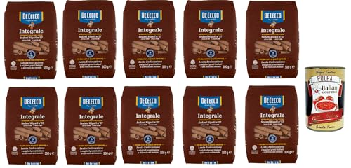 De Cecco Integrale Sedani rigati N° 57, Pasta integrale, Vollkornnudeln, 10x 500g + Italian Gourmet polpa 400g De Cecco Integrale Sedani rigati N° 57, Pasta integrale, Vollkornnudeln, 10x 500g + Italian Gourmet polpa 400g von Italian Gourmet E.R.