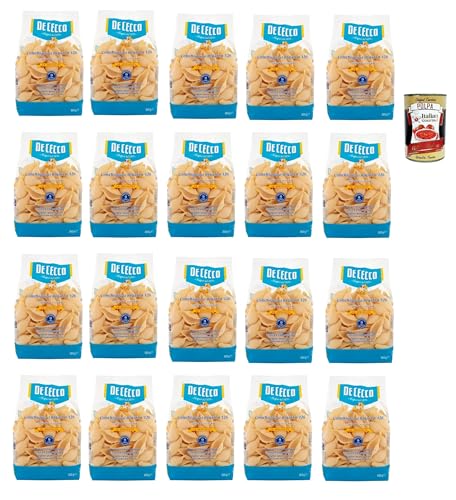 De Cecco Le Specialità Conchiglioni Rigati N°126, 100% Italienisch Pasta Nudeln 20x 500g + Italian Gourmet Polpa 400g von Italian Gourmet E.R.