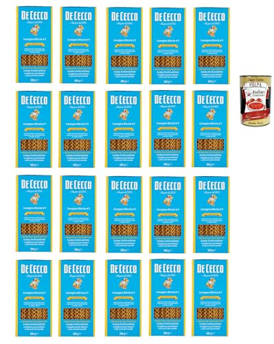 De Cecco Le Specialità Lasagna Riccia N°1, 100% Italienisch Pasta Nudeln 20x 500g + Italian Gourmet Polpa 400g De Cecco Le Specialità Lasagna Riccia N°1, 100% Italienisch Pasta Nudeln 20x 500g + Italian Gourmet Polpa 400g von Italian Gourmet E.R.