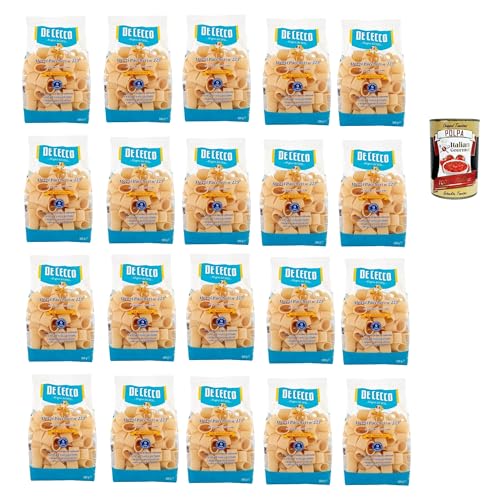 De Cecco Le Specialità Mezzi Paccheri N°225, 100% Italienisch Pasta Nudeln 20x 500g + Italian Gourmet Polpa 400g De Cecco Le Specialità Mezzi Paccheri N°225, 100% Italienisch Pasta Nudeln 20x 500g + Italian Gourmet Polpa 400g von Italian Gourmet E.R.