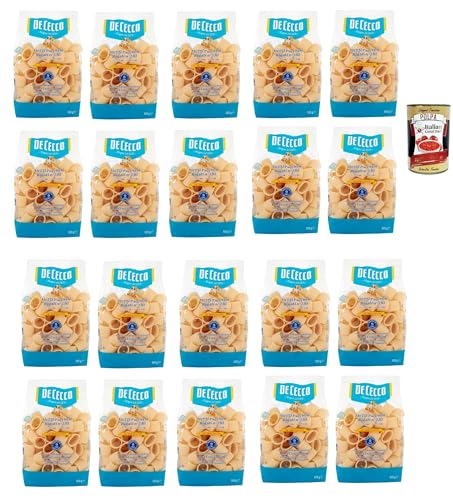 De Cecco Le Specialità Mezzi Paccheri Rigati N°230, 100% Italienisch Pasta Nudeln 20x 500g + Italian Gourmet Polpa 400g De Cecco Le Specialità Mezzi Paccheri Rigati N°230, 100% Italienisch Pasta Nudeln 20x 500g + Italian Gourmet Polpa 400g von Italian Gourmet E.R.