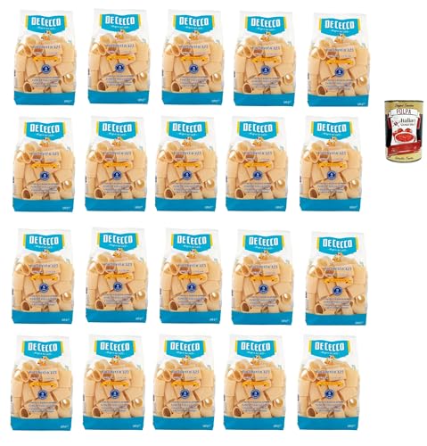 De Cecco Le Specialità Paccheri N°125, 100% Italienisch Pasta Nudeln 20x 500g + Italian Gourmet Polpa 400g De Cecco Le Specialità Paccheri N°125, 100% Italienisch Pasta Nudeln 20x 500g + Italian Gourmet Polpa 400g von Italian Gourmet E.R.