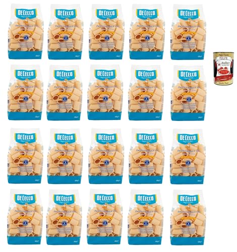 De Cecco Le Specialità Paccheri Rigati N°130, 100% Italienisch Pasta Nudeln 20x 500g + Italian Gourmet Polpa 400g De Cecco Le Specialità Paccheri Rigati N°130, 100% Italienisch Pasta Nudeln 20x 500g + Italian Gourmet Polpa 400g von Italian Gourmet E.R.