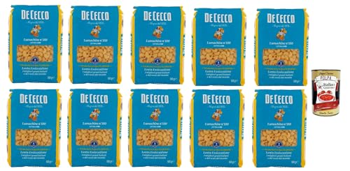 De Cecco Lumachine N°180, 100% Italienisch Pasta Nudeln 10x 500g + Italian Gourmet Polpa 400g von Italian Gourmet E.R.