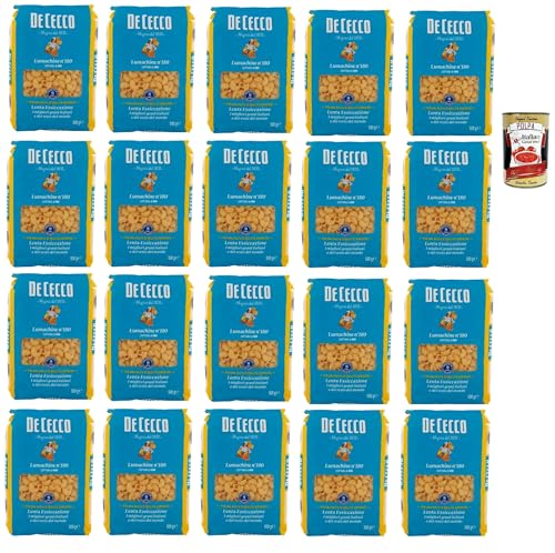 De Cecco Lumachine N°180, 100% Italienisch Pasta Nudeln 20x 500g + Italian Gourmet Polpa 400g von Italian Gourmet E.R.