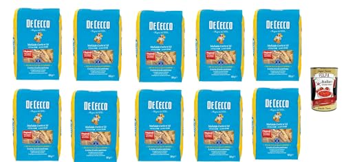 De Cecco Mafaldine corte N°32 100% Italienisch Pasta Nudeln 10x 500g + Italian Gourmet Polpa 400g von Italian Gourmet E.R.