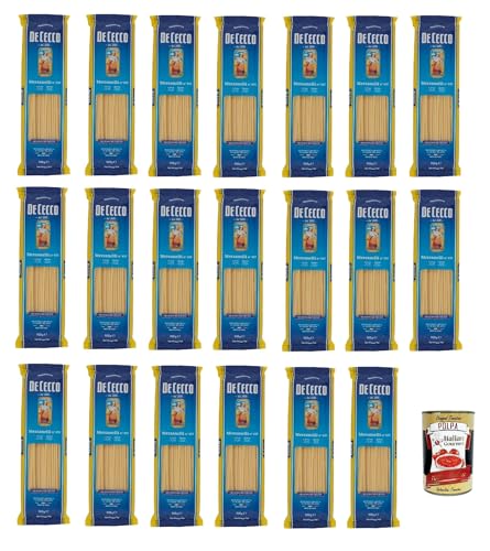 De Cecco Mezzanelli N°415, 100% Italienisch Pasta Nudeln 20x 500g + Italian Gourmet Polpa 400g von Italian Gourmet E.R.