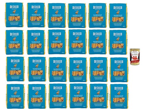 De Cecco Mezzi Rigatoni N°26 100% Italienisch Pasta Nudeln 24x 500g + Italian Gourmet Polpa 400g De Cecco Mezzi Rigatoni N°26 100% Italienisch Pasta Nudeln 24x 500g + Italian Gourmet Polpa 400g von Italian Gourmet E.R.
