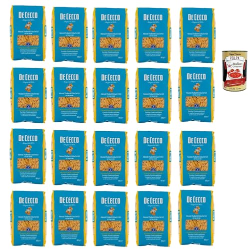 De Cecco Mezzi Tubetti Lisci N°63, 100% Italienisch Pasta Nudeln 20x 500g + Italian Gourmet Polpa 400g De Cecco Mezzi Tubetti Lisci N°63, 100% Italienisch Pasta Nudeln 20x 500g + Italian Gourmet Polpa 400g von Italian Gourmet E.R.