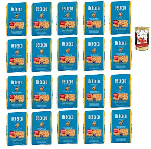 De Cecco Orecchiette N°91, 100% Italienisch Pasta Nudeln 20x 500g + Italian Gourmet Polpa 400g De Cecco Orecchiette N°91, 100% Italienisch Pasta Nudeln 20x 500g + Italian Gourmet Polpa 400g von Italian Gourmet E.R.
