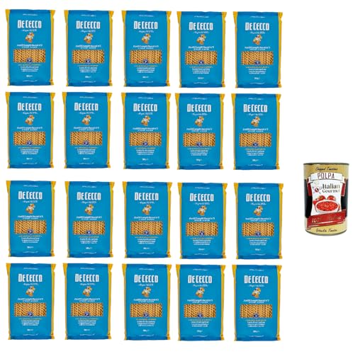 De Cecco Pasta Fusilli Lunghi Bucati n°5 100% Italienisch Nudeln 20x 500g + Italian Gourmet Polpa 400g De Cecco Pasta Fusilli Lunghi Bucati n°5 100% Italienisch Nudeln 20x 500g + Italian Gourmet Polpa 400g von Italian Gourmet E.R.