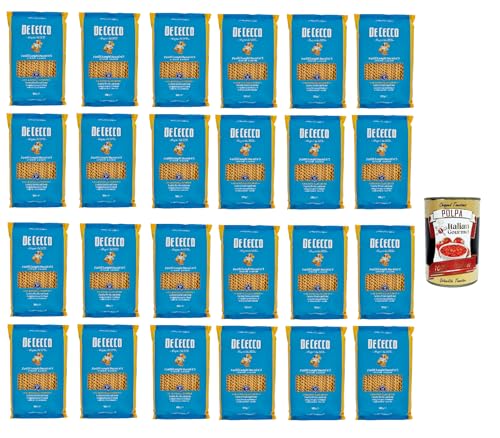 De Cecco Pasta Fusilli Lunghi Bucati n°5 100% Italienisch Nudeln 24x 500g + Italian Gourmet Polpa 400g De Cecco Pasta Fusilli Lunghi Bucati n°5 100% Italienisch Nudeln 24x 500g + Italian Gourmet Polpa 400g von Italian Gourmet E.R.
