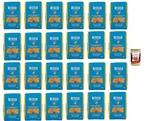 De Cecco Penne Piccole Rigate N°177 100% Italienisch Pasta Nudeln 24x 500g + Italian Gourmet Polpa 400g De Cecco Penne Piccole Rigate N°177 100% Italienisch Pasta Nudeln 24x 500g + Italian Gourmet Polpa 400g von Italian Gourmet E.R.