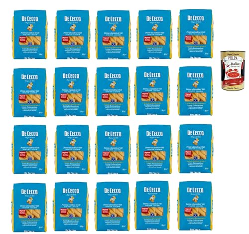 De Cecco Penne a Candela N°340, 100% Italienisch Pasta Nudeln 20x 500g + Italian Gourmet Polpa 400g De Cecco Penne a Candela N°340, 100% Italienisch Pasta Nudeln 20x 500g + Italian Gourmet Polpa 400g von Italian Gourmet E.R.