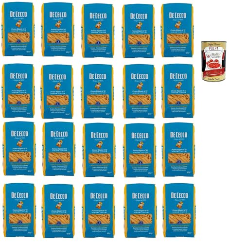 De Cecco Penne rigate N°41, 100% Italienisch Pasta Nudeln 20x 500g + Italian Gourmet Polpa 400g De Cecco Penne rigate N°41, 100% Italienisch Pasta Nudeln 20x 500g + Italian Gourmet Polpa 400g von Italian Gourmet E.R.