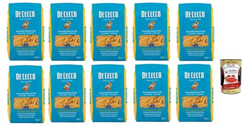 De Cecco Pennette Lisce N°140 100% Italienisch Pasta Nudeln 10x 500g + Italian Gourmet Polpa 400g De Cecco Pennette Lisce N°140 100% Italienisch Pasta Nudeln 10x 500g + Italian Gourmet Polpa 400g von Italian Gourmet E.R.