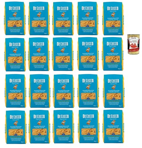 De Cecco Pennette Lisce N°140 100% Italienisch Pasta Nudeln 20x 500g + Italian Gourmet Polpa 400g De Cecco Pennette Lisce N°140 100% Italienisch Pasta Nudeln 20x 500g + Italian Gourmet Polpa 400g von Italian Gourmet E.R.