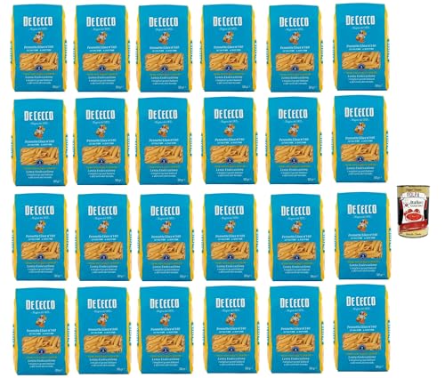 De Cecco Pennette Lisce N°140 100% Italienisch Pasta Nudeln 24x 500g + Italian Gourmet Polpa 400g De Cecco Pennette Lisce N°140 100% Italienisch Pasta Nudeln 24x 500g + Italian Gourmet Polpa 400g von Italian Gourmet E.R.