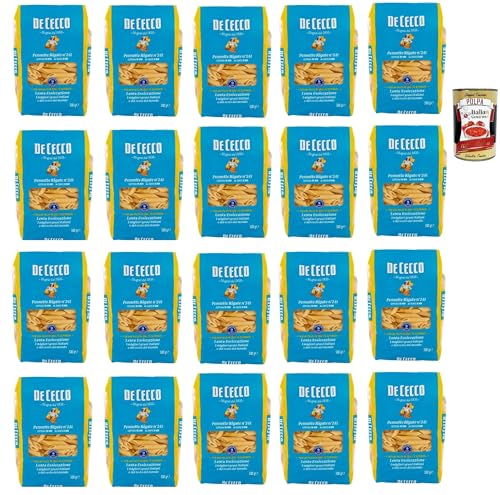 De Cecco Pennette Rigate N°241 100% Italienisch Pasta Nudeln 20x 500g + Italian Gourmet Polpa 400g De Cecco Pennette Rigate N°241 100% Italienisch Pasta Nudeln 20x 500g + Italian Gourmet Polpa 400g von Italian Gourmet E.R.