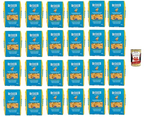 De Cecco Pennette Rigate N°241 100% Italienisch Pasta Nudeln 24x 500g + Italian Gourmet Polpa 400g De Cecco Pennette Rigate N°241 100% Italienisch Pasta Nudeln 24x 500g + Italian Gourmet Polpa 400g von Italian Gourmet E.R.