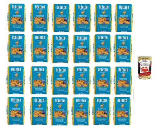 De Cecco Pennoni Lisci N°38, 100% Italienisch Pasta Nudeln 24x 500g + Italian Gourmet Polpa 400g De Cecco Pennoni Lisci N°38, 100% Italienisch Pasta Nudeln 24x 500g + Italian Gourmet Polpa 400g von Italian Gourmet E.R.