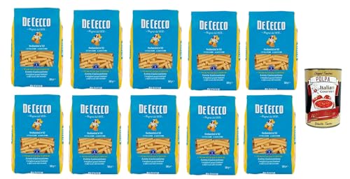 De Cecco Sedanini N°61, 100% Italienisch Pasta Nudeln 10x 500g + Italian Gourmet Polpa 400g von Italian Gourmet E.R.