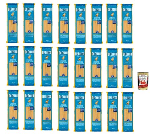 De Cecco Spaghettoni Grandi N°414, 100% Italienisch Pasta Nudeln 24x 500g + Italian Gourmet Polpa 400g von Italian Gourmet E.R.