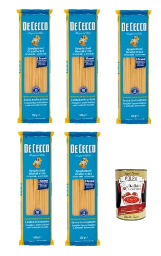 De Cecco Spaghettoni Grandi N°414, 100% Italienisch Pasta Nudeln 5x 500g + Italian Gourmet Polpa 400g De Cecco Spaghettoni Grandi N°414, 100% Italienisch Pasta Nudeln 5x 500g + Italian Gourmet Polpa 400g von Italian Gourmet E.R.