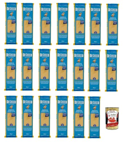 De Cecco Spaghettoni quadrati N°413, 100% Italienisch Pasta Nudeln 20x 500g + Italian Gourmet Polpa 400g von Italian Gourmet E.R.