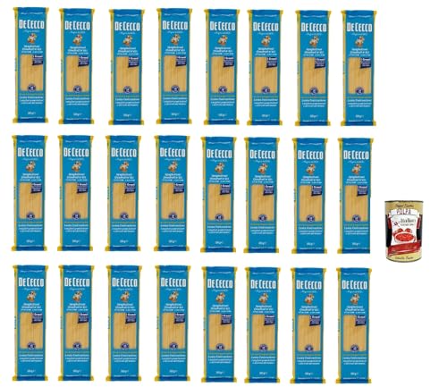 De Cecco Spaghettoni quadrati N°413, 100% Italienisch Pasta Nudeln 24x 500g + Italian Gourmet Polpa 400g von Italian Gourmet E.R.