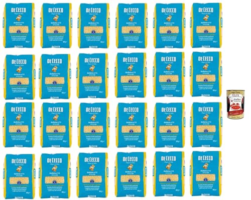 De Cecco Stellette N°75, 100% Italienisch Pasta Nudeln 24x 500g + Italian Gourmet Polpa 400g De Cecco Stellette N°75, 100% Italienisch Pasta Nudeln 24x 500g + Italian Gourmet Polpa 400g von Italian Gourmet E.R.