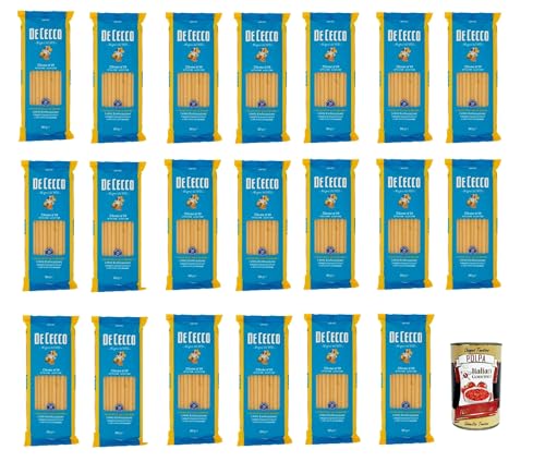 De Cecco Zitone N°19 100% Italienisch Pasta Nudeln 20x 500g + Italian Gourmet Polpa 400g De Cecco Zitone N°19 100% Italienisch Pasta Nudeln 20x 500g + Italian Gourmet Polpa 400g von Italian Gourmet E.R.