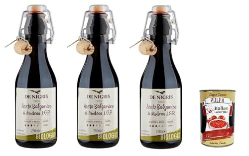 De Nigris Aceto Balsamico Di Modena I.G.P. , Balsamico-Essig aus Modena 3x 250ml + Italian Gourmet polpa 400g De Nigris Aceto Balsamico Di Modena I.G.P. , Balsamico-Essig aus Modena 3x 250ml + Italian Gourmet polpa 400g von Italian Gourmet E.R.