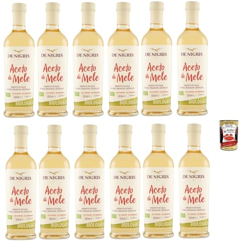 De Nigris Aceto di Mele, essig Apfelessig, Keine Farbstoffe – keine Konservierungsstoffe, Säuregehalt 5 %, 12x 500 ml + Italian Gourmet polpa 400g De Nigris Aceto di Mele, essig Apfelessig, Keine Farbstoffe – keine Konservierungsstoffe, Säuregehalt 5 %, 12x 500 ml + Italian Gourmet polpa 400g von Italian Gourmet E.R.