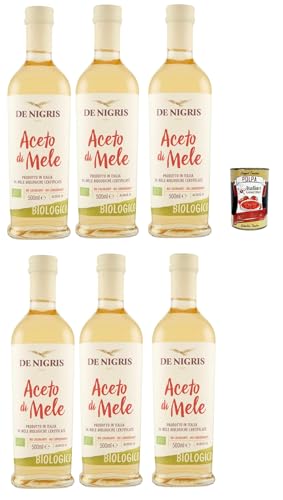 De Nigris Aceto di Mele, essig Apfelessig, Keine Farbstoffe – keine Konservierungsstoffe, Säuregehalt 5 %, 6x 500 ml + Italian Gourmet polpa 400g De Nigris Aceto di Mele, essig Apfelessig, Keine Farbstoffe – keine Konservierungsstoffe, Säuregehalt 5 %, 6x 500 ml + Italian Gourmet polpa 400g von Italian Gourmet E.R.