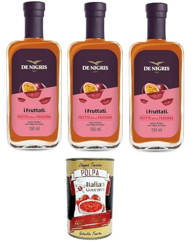 De Nigris- I Fruttati – Frutto della Passione Fruchtige Früchte – Passionsfrucht 3x100ml + Italian Gourmet polpa 400g De Nigris- I Fruttati – Frutto della Passione Fruchtige Früchte – Passionsfrucht 3x100ml + Italian Gourmet polpa 400g von Italian Gourmet E.R.