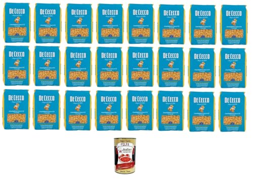 De cecco Conchigliette Lisce N°52 100% Italienisch Pasta Nudeln 24 x 500gr + Italian Gourmet Polpa 400g De cecco Conchigliette Lisce N°52 100% Italienisch Pasta Nudeln 24 x 500gr + Italian Gourmet Polpa 400g von Italian Gourmet E.R.