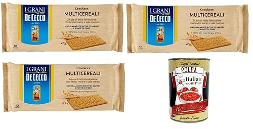 De cecco Crakers Multicereali Mehrkorncracker 3x250gr + Italian Gourmet polpa 400g De cecco Crakers Multicereali Mehrkorncracker 3x250gr + Italian Gourmet polpa 400g von Italian Gourmet E.R.