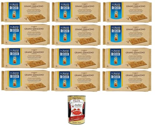 De cecco Crakers con Grano Saraceno integrale Cracker mit Vollkorn-Buchweizen 12x250gr + Italian Gourmet polpa 400g De cecco Crakers con Grano Saraceno integrale Cracker mit Vollkorn-Buchweizen 12x250gr + Italian Gourmet polpa 400g von Italian Gourmet E.R.