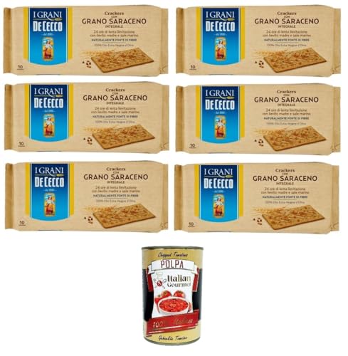 De cecco Crakers con Grano Saraceno integrale Cracker mit Vollkorn-Buchweizen 6x250gr + Italian Gourmet polpa 400g De cecco Crakers con Grano Saraceno integrale Cracker mit Vollkorn-Buchweizen 6x250gr + Italian Gourmet polpa 400g von Italian Gourmet E.R.
