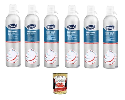 Debic Panna Spray Zuccherata Gesüßte Sprühcreme 6x700 ml+ Italian Gourmet Polpa di Pomodoro 400g Debic Panna Spray Zuccherata Gesüßte Sprühcreme 6x700 ml+ Italian Gourmet Polpa di Pomodoro 400g von Italian Gourmet E.R.