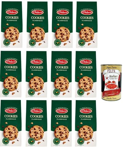 Delacre La Biscuiterie Cookies Classique La Biscuiterie Klassische Kekse 12x 136 g+Italian Gourmet polpa 400g Delacre La Biscuiterie Cookies Classique La Biscuiterie Klassische Kekse 12x 136 g+Italian Gourmet polpa 400g von Italian Gourmet E.R.