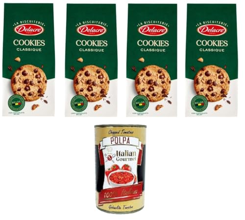 Delacre La Biscuiterie Cookies Classique La Biscuiterie Klassische Kekse 4x 136 g+Italian Gourmet polpa 400g Delacre La Biscuiterie Cookies Classique La Biscuiterie Klassische Kekse 4x 136 g+Italian Gourmet polpa 400g von Italian Gourmet E.R.