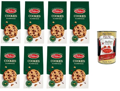Delacre La Biscuiterie Cookies Classique La Biscuiterie Klassische Kekse 8x 136 g+Italian Gourmet polpa 400g Delacre La Biscuiterie Cookies Classique La Biscuiterie Klassische Kekse 8x 136 g+Italian Gourmet polpa 400g von Italian Gourmet E.R.