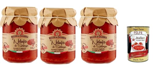 Delizia di Capabia, Ndujia di Spilinga, Würzig streikbar nduja salami, 3x 135g + Italian Gourmet polpa 400g Delizia di Capabia, Ndujia di Spilinga, Würzig streikbar nduja salami, 3x 135g + Italian Gourmet polpa 400g von Italian Gourmet E.R.