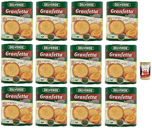 Delverde Granfetta Fette Biscottate Integrali mit Vollkornmehl 40 fette Vollkorn Zwieback Kekse 12x 300g + Italian Gourmet polpa 400g Delverde Granfetta Fette Biscottate Integrali mit Vollkornmehl 40 fette Vollkorn Zwieback Kekse 12x 300g + Italian Gourmet polpa 400g von Italian Gourmet E.R.