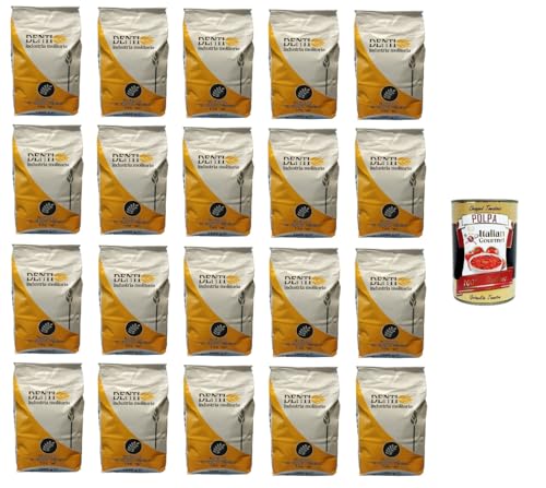 Denti- Farina di Grano tenero tipo "00" Weichweizenmehl Typ „00“. 20 x 1000gr + Italian Gourmet polpa 400g Denti- Farina di Grano tenero tipo "00" Weichweizenmehl Typ „00“. 20 x 1000gr + Italian Gourmet polpa 400g von Italian Gourmet E.R.