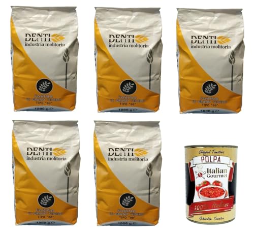 Denti- Farina di Grano tenero tipo "00" Weichweizenmehl Typ „00“. 5x 1000gr + Italian Gourmet polpa 400g Denti- Farina di Grano tenero tipo "00" Weichweizenmehl Typ „00“. 5x 1000gr + Italian Gourmet polpa 400g von Italian Gourmet E.R.
