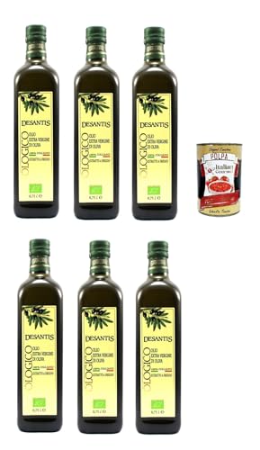 Desantis Olio Evo 100% Italiano, 100 % italienisches Natives Olivenöl extra, 6x 75cl, + Italian Gourmet polpa 400g Desantis Olio Evo 100% Italiano, 100 % italienisches Natives Olivenöl extra, 6x 75cl, + Italian Gourmet polpa 400g von Italian Gourmet E.R.