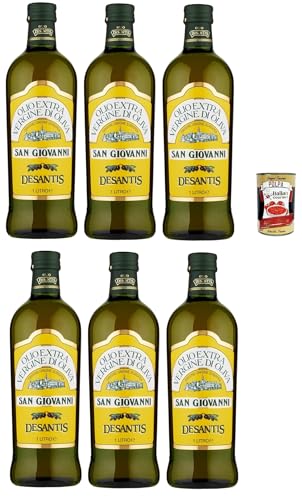 Desantis Olio Extra Vergine di Oliva San Giovanni, extra nativ Öl, Olivenöl 6x1 Lt + Italian Gourmet Polpa 400g Desantis Olio Extra Vergine di Oliva San Giovanni, extra nativ Öl, Olivenöl 6x1 Lt + Italian Gourmet Polpa 400g von Italian Gourmet E.R.